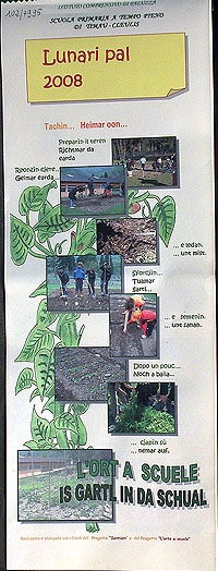 L'orto a scuola Lunario calendario 2008