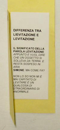 Libretto della parola "levitazione"