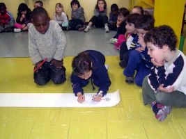 Trascrizione grafica delle parole lente e veloci della storia