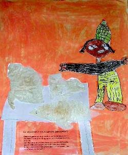 La venditrice del pesce secco