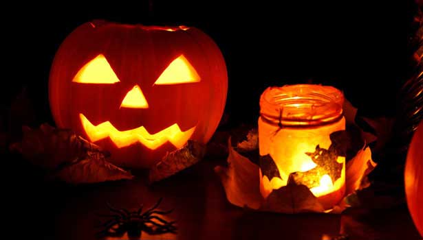 Zucca e lanterna di Halloween