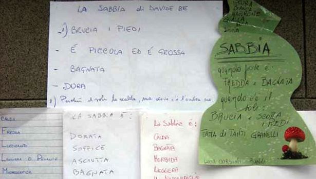 “Sabbia”: le aggettivazioni trovate in famiglia