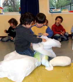 Costruzione del pupazzo del Piccolo Mouck
