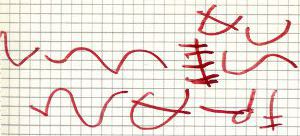 Riproduzione della scrittura etrusca